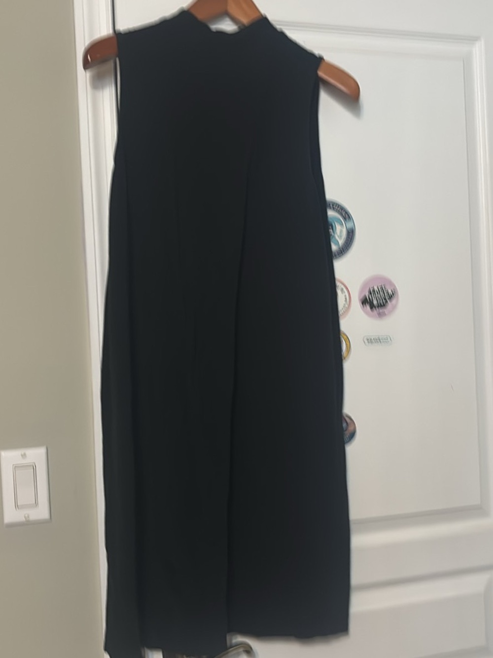 Lafayette 148 New York Sleeveless Black Shift Dress